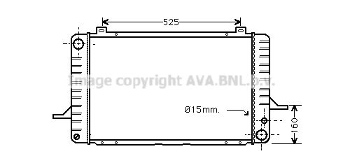 AVA QUALITY COOLING Радиатор, охлаждение двигателя FD2031